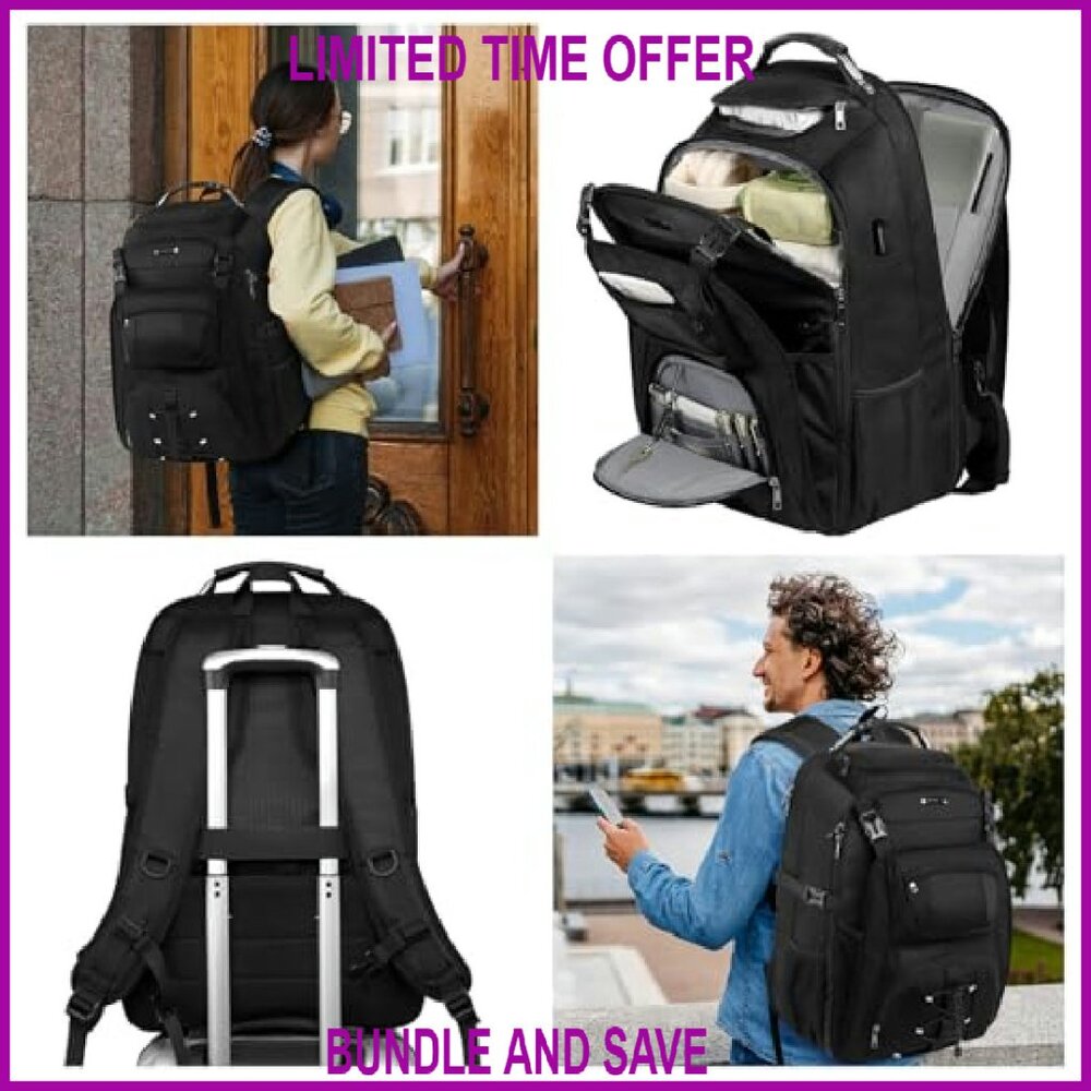 Extra Large Tsa Laptop Backpack Usb Charging Port… - image 7